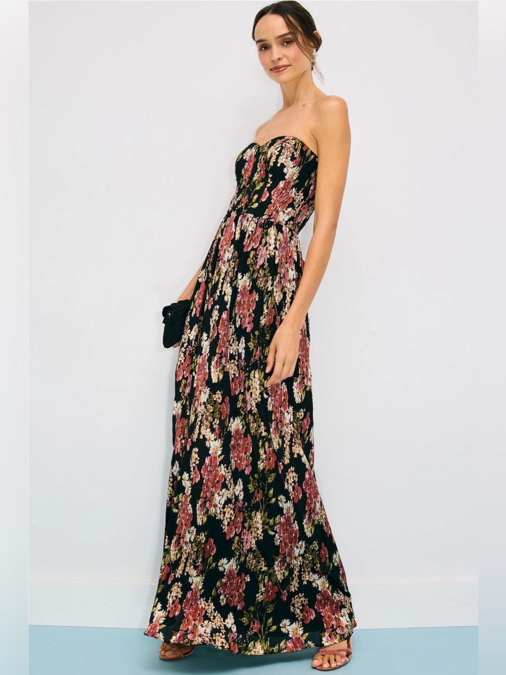 🚨Dress the Population Audrina Plissé Gown perfect for a wedding or formal events